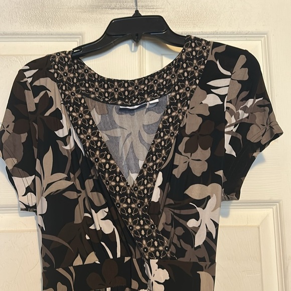 Croft & Barrow Maxi Dress Size Medium Brown - Picture 2 of 8